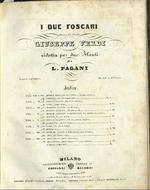 I due Foscari: Musica del Maestro Giuseppe Verdi: ridotta per due Flauti da L. Pagani
